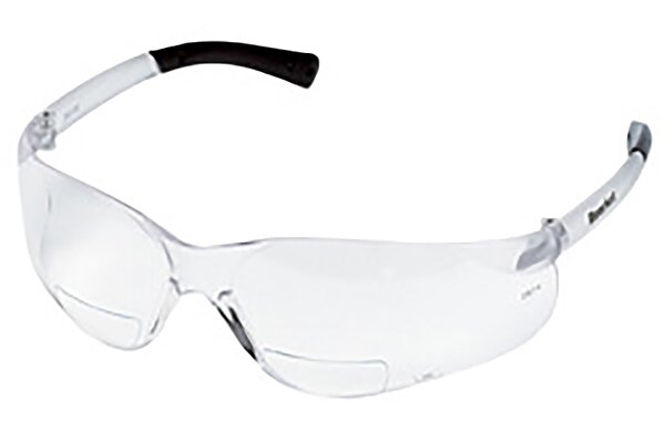Magnifying Safety Glasses: 1.50, Clear Lenses, Scratch-Resistant, ANSI Z87.1+