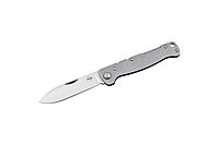 BÖKER PLUS® Atlas Backlock Clippoint - classic pocket folding knife with steel handle - D2 blade - Backlock knife in case