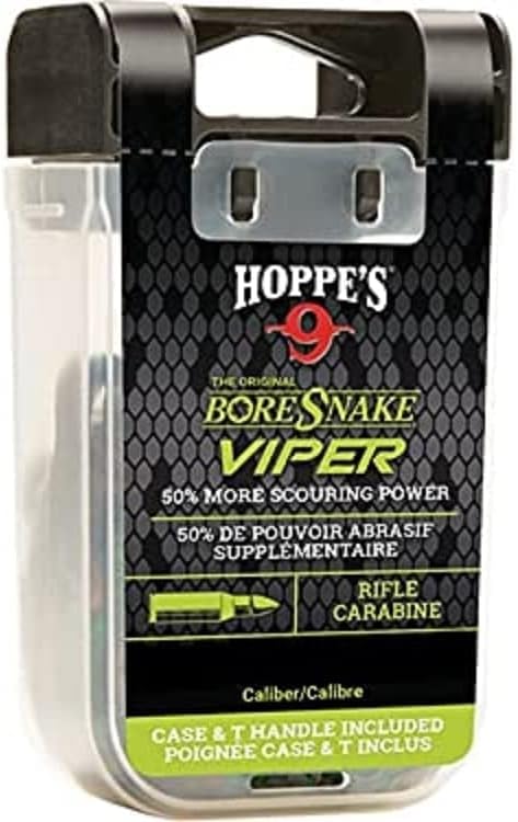 HOPPE'S BoreSnake Viper Rifle Cleaner with Vipers Den Case and T-handle