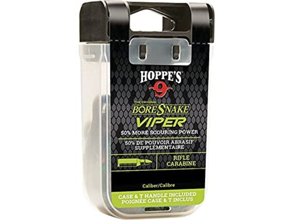 HOPPE'S BoreSnake Viper Rifle Cleaner with Vipers Den Case and T-handle