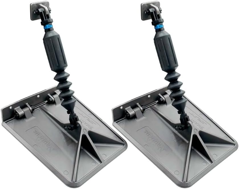 Lectrotab SX 9.5 x 10 Smart Tabs 18-22' Boats w/80lb Actuators - 150-240HP - Gunmetal Grey