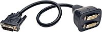 Tripp Lite DVI Y Splitter Cable, Digital Monitors (DVI-D M to 2x F), 1-ft. (P564-001)