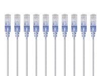 Monoprice SlimRun Cat6A Ethernet Patch Cable - 30AWG UTP Snagless RJ45 10G