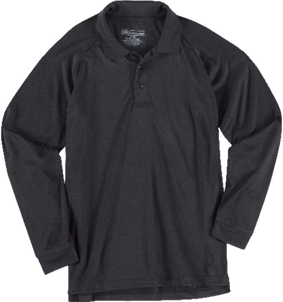 5.11 Tactical Men's Performance Long Sleeve Work Polo, 100% Polyester, Style 72049/72049T