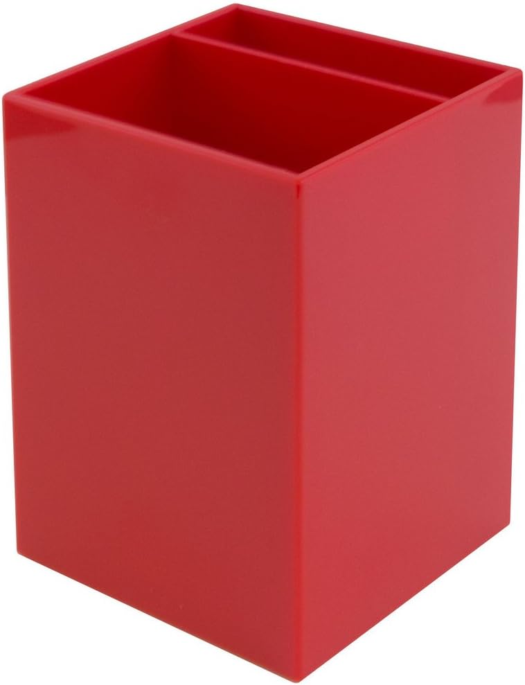 JAM PAPER Plastic Pen Holder - Desktop Pencil Cup