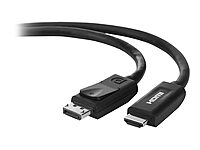 Belkin F2CD001B06-E DisplayPort-Male to HDMI-Male Cable (6 Feet, Black)