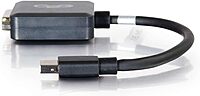 C2G/Cables To Go 54311 8in Mini DisplayPort to DVI-D Adapter Converter - Male to Female Active Black