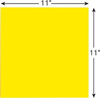 Post-it Super Sticky Big Notes, 11 in x 11 in, 1 Pad, 2X The Sticking Power, Yellow, Recyclable (BN11)