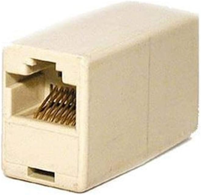 Belkin RJ45 Inline Coupler - 1 x RJ-45 Female - 1 x RJ-45 Female - Ivory
