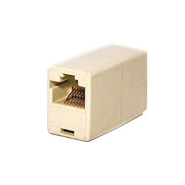 Belkin RJ45 Inline Coupler - 1 x RJ-45 Female - 1 x RJ-45 Female - Ivory