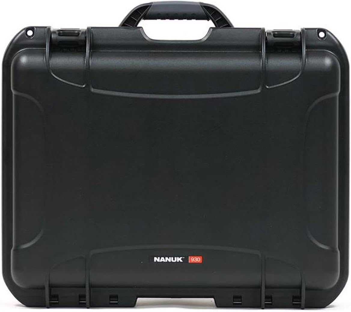 NANUK Large Series 930 Lightweight NK-7 Resin Waterproof Case with Cubed Foam, Black Black Cubed Foam
