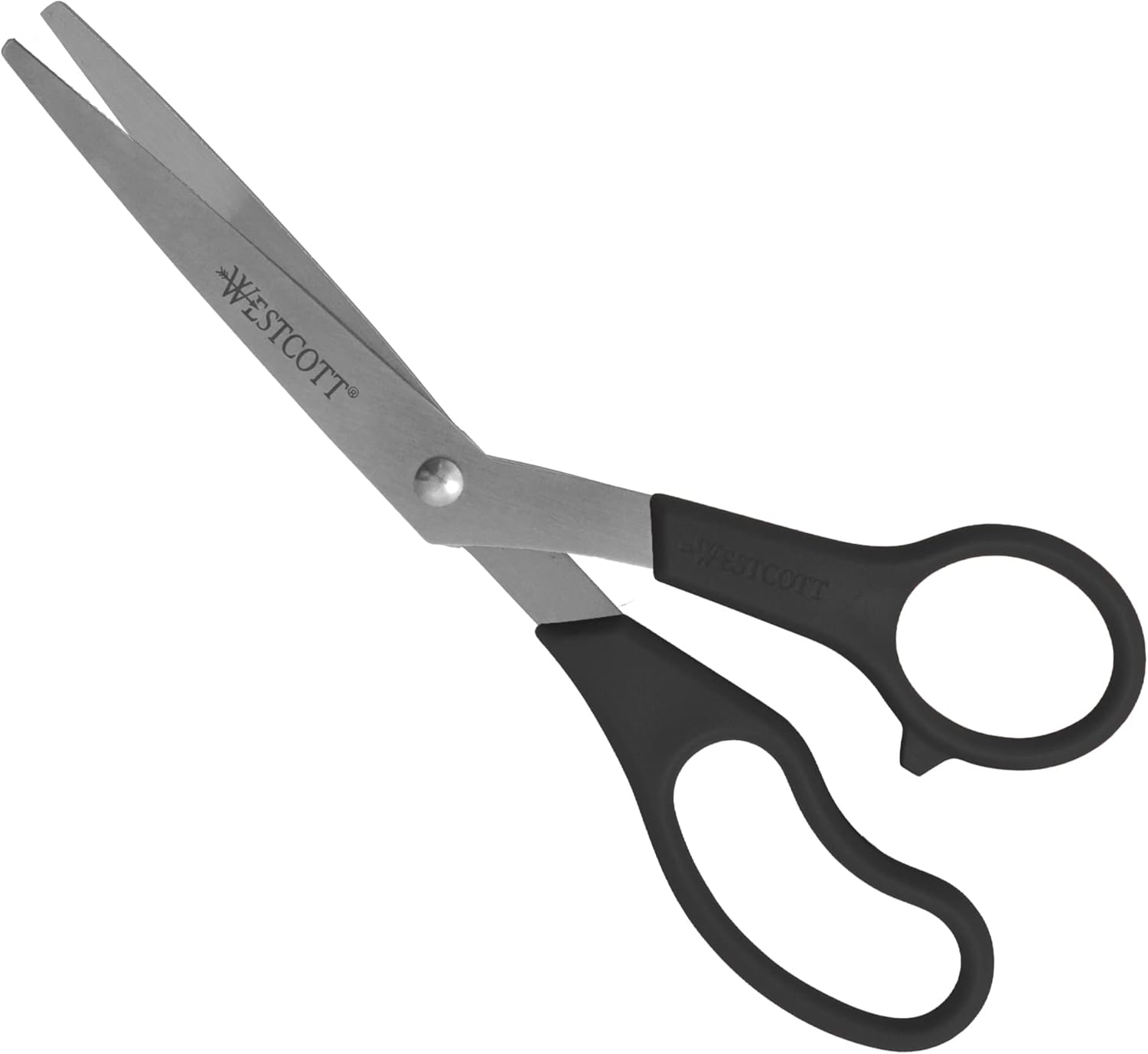 Westcott® All-Purpose Value Stainless Steel Scissors, 8", Bent, Black