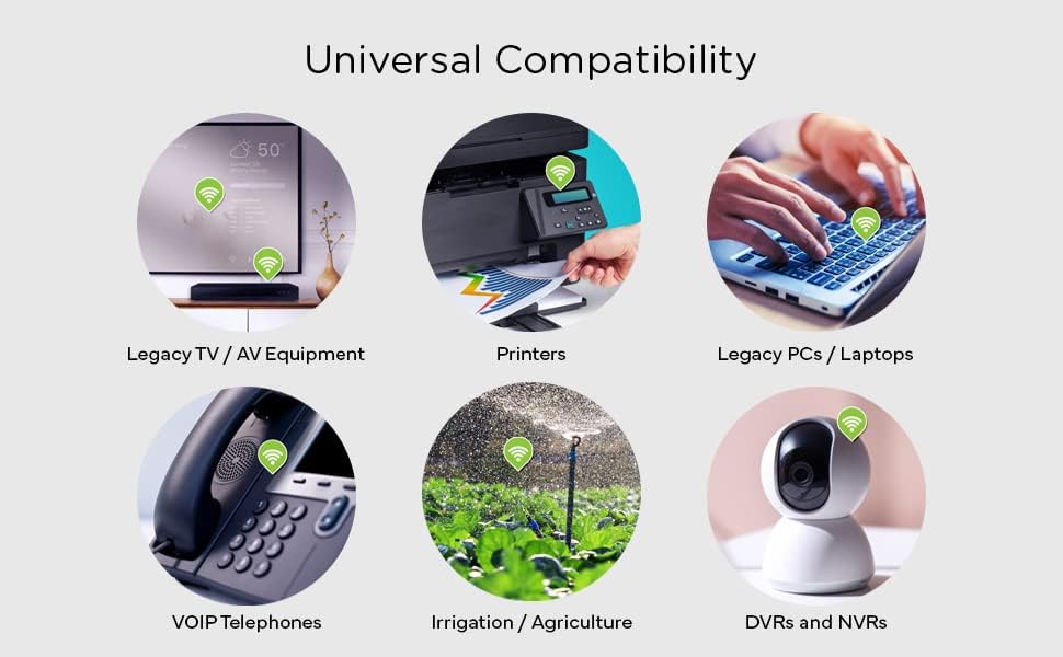 IOGEAR Universal Ethernet to Wi-Fi N Adapter - Speeds of up to 300Mbps on 2.4GHz - Push-button Wi-Fi Protected Setup (WPS)