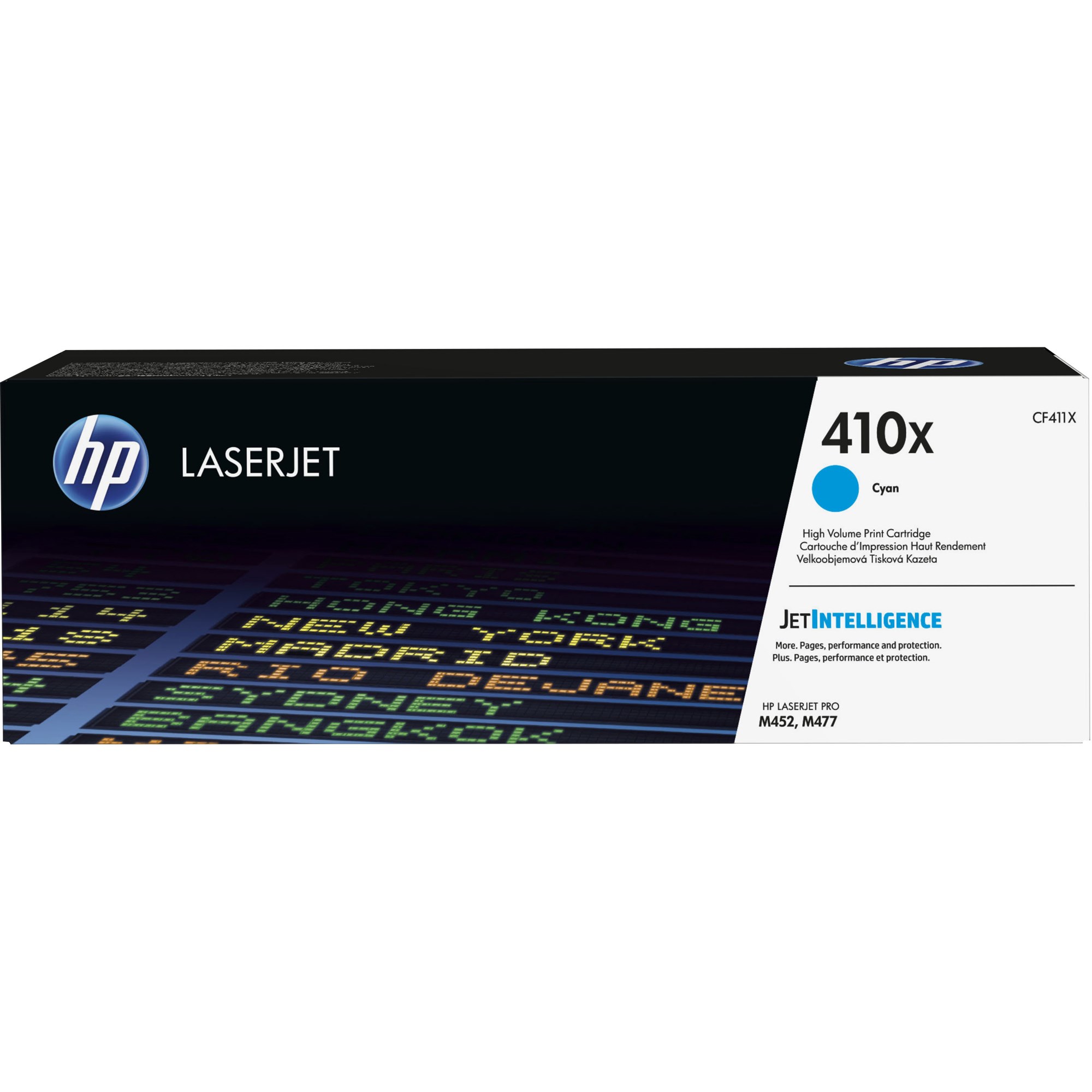 HP 410X LaserJet Toner Cartridge High Yield Cyan CF411X