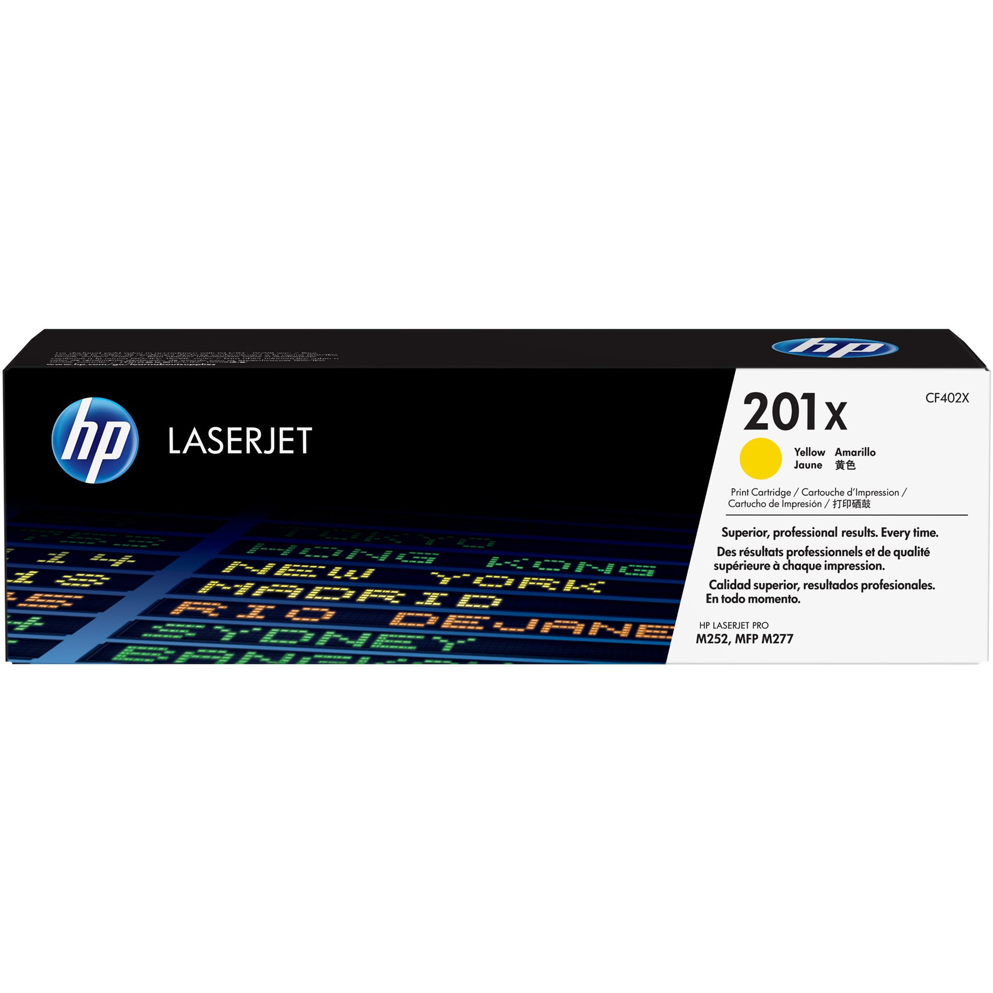 HP 201X LaserJet Toner Cartridge High Yield Yellow CF402X