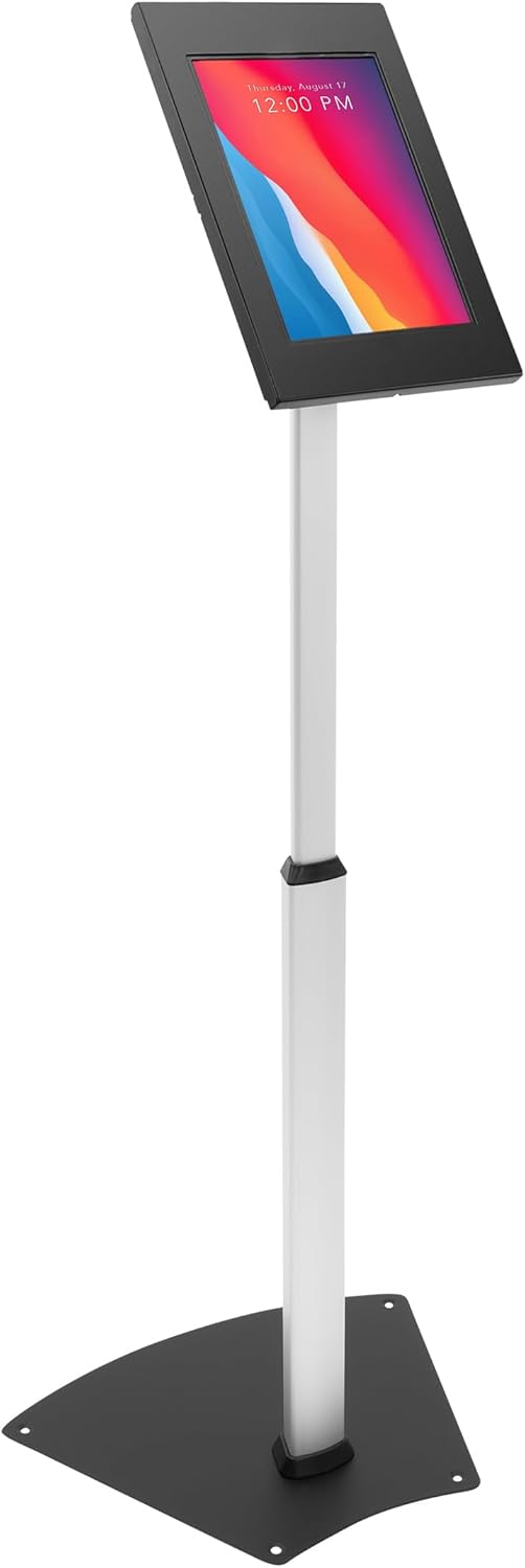 Mount-It! Anti-Theft Tablet Kiosk Floor Stand Compatible with iPad 10, 9, 8, Pro 11, 10.5, Air 10.5