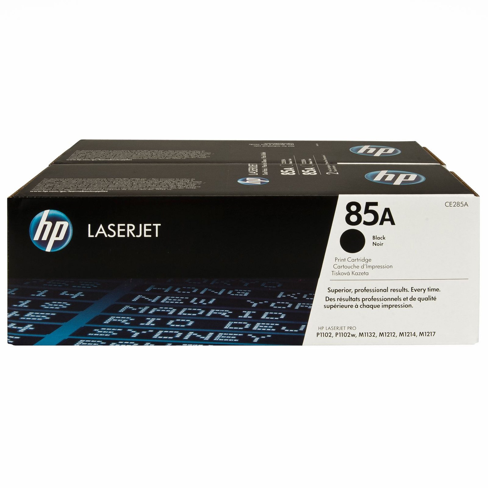 HP 85A LaserJet Toner Cartridge Twin Pack Black CE285AD