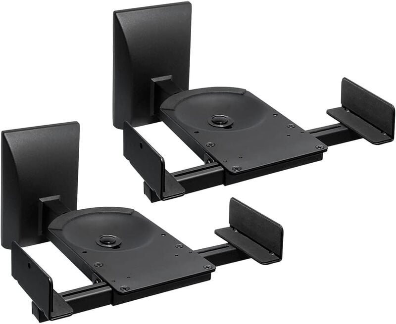 Speaker Wall Mount Adjustable without Tools Tilt+Swivel 25kg