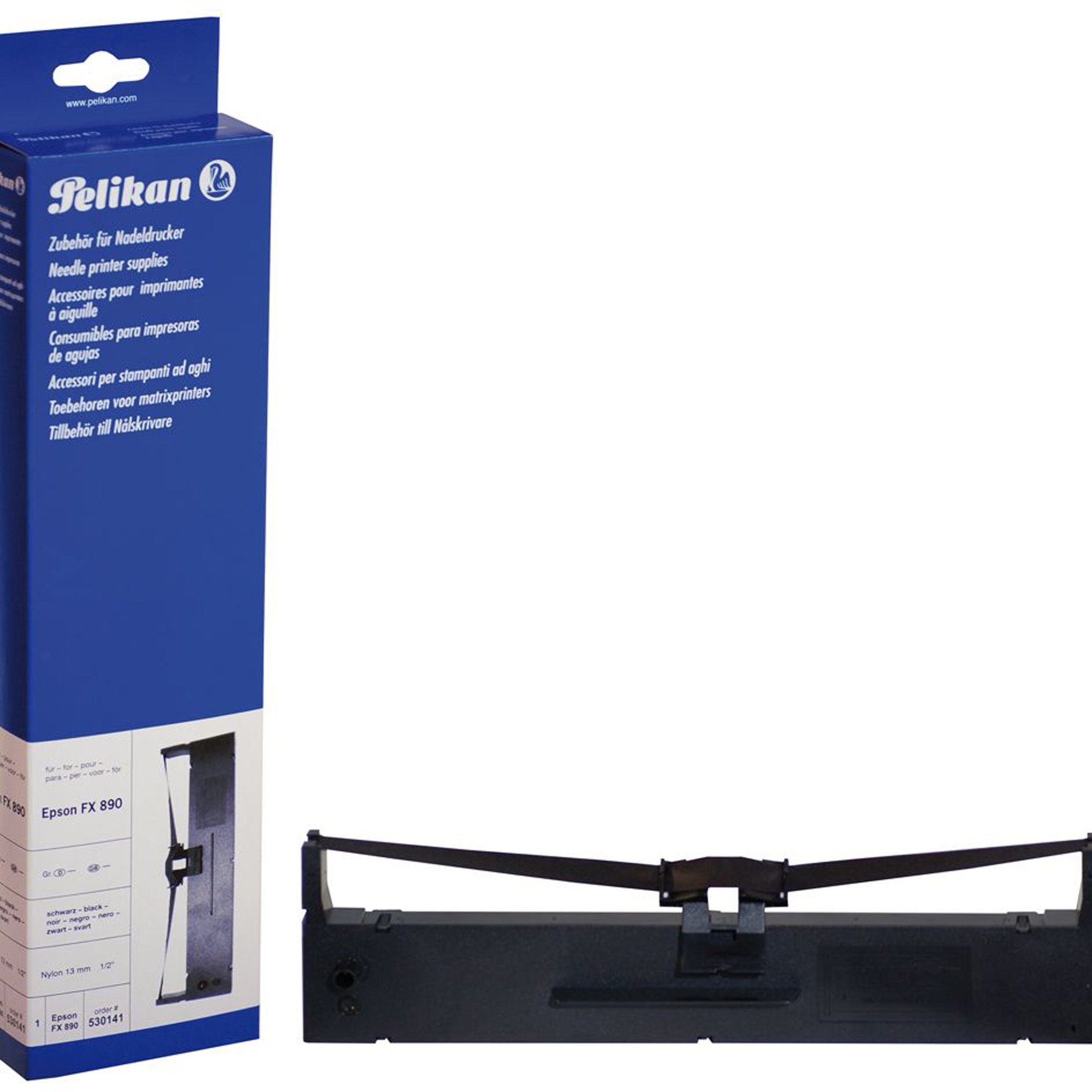 Pelikan 530141 Ribbon Compatible With Epson FX890 And LQ590 Black