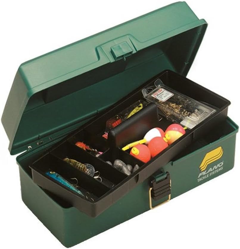 Plano One Tray Tackle Box, Dark Green Metallic