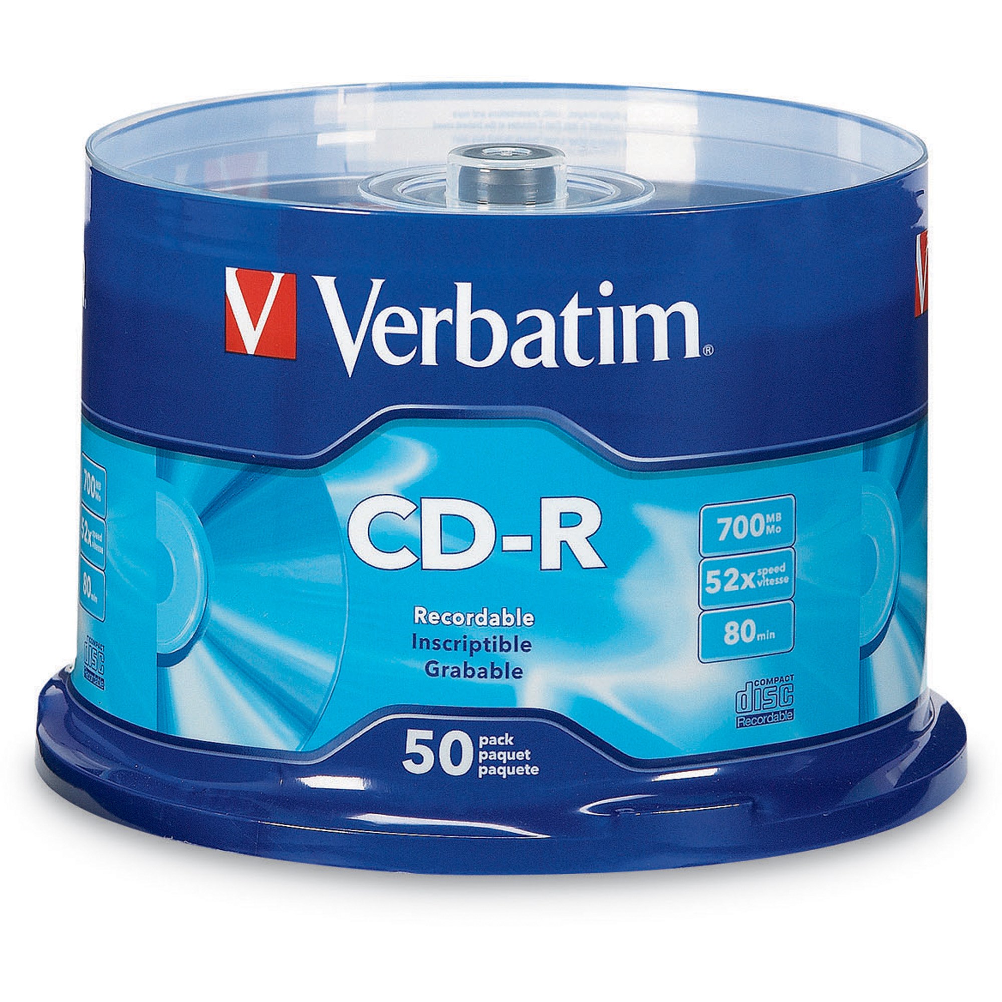 Verbatim Recordable CD-R 80Min 700MB 52X Spindle Pack  Of 50
