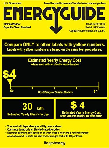 BLACK+DECKER Portable Washer, Top-Load with Stainless Steel Tub