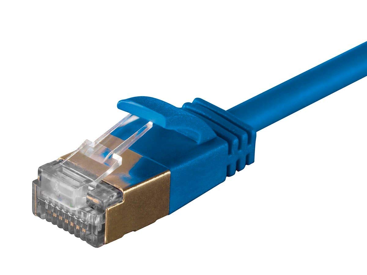 Monoprice Cat6A Ethernet Patch Cable - Snagless RJ45, Stranded, Double Shielded (S/FTP) Pure Bare Copper Wire, 36AWG, 5 Feet