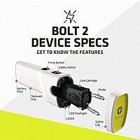 TASER Bolt 2 Self-Defense Device | Personal Protection Kit | | Perfect for Running, Jogging, Pet Walking | Portable, Lightweight, Survival, Outdoors Bolt 2 Device