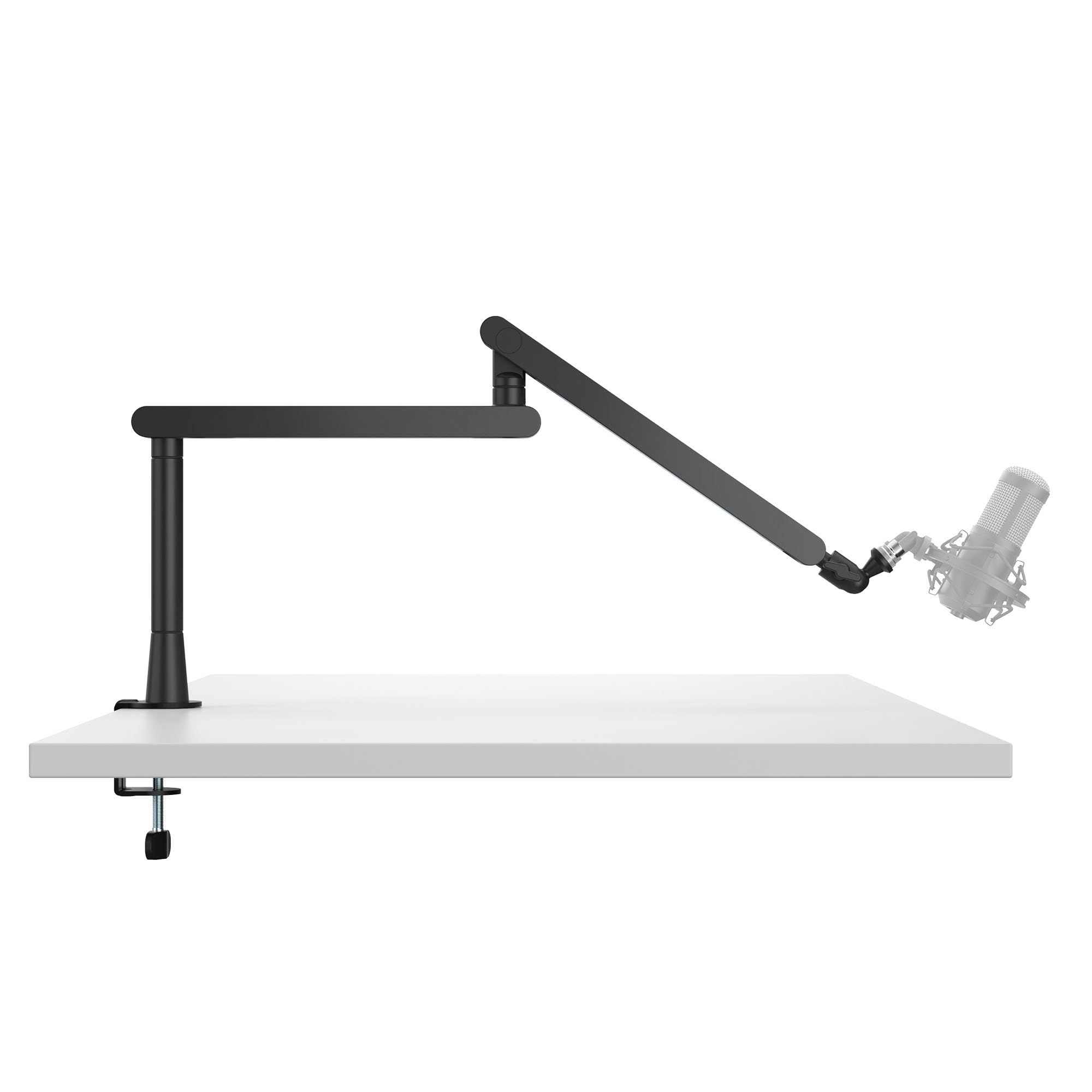 Mount-It! Mic Arm, Microphone Boom Arm, Adjustable Full Motion Mic Desk Mount, for Streaming, Gaming - to 27.8", Black