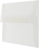 JAM PAPER Translucent Vellum Invitation Envelopes - Clear