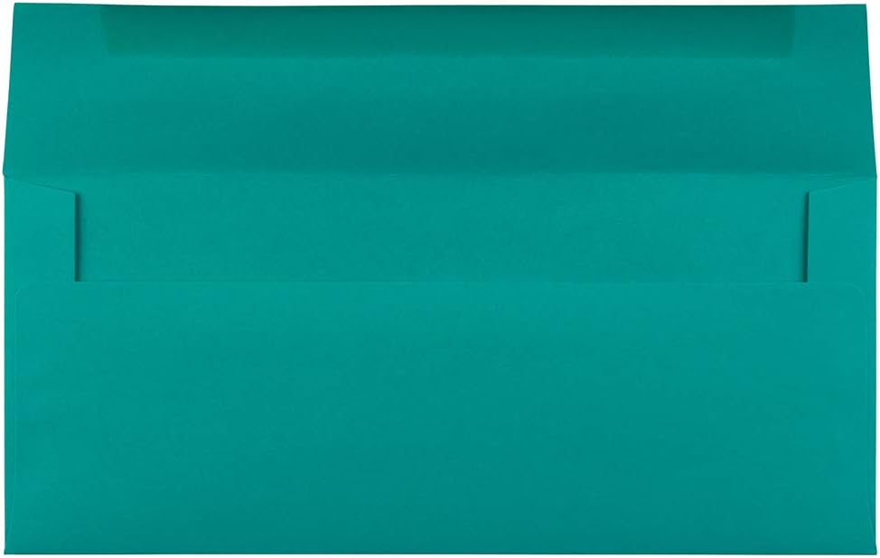 JAM PAPER Colored Recycled Booklet Invitation Envelopes with Gummed Closure