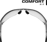 Mechanix Wear: Vision Type-N Safety Glasses with Advanced Anti Fog, Scratch Resistant, Rimless Lens, Protective Eyewear, One Size Fits All, For Indoor & Outdoor Use (Clear Lens)