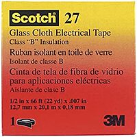 3M Scotch 27 1/2" X 66' White Electrical Tape