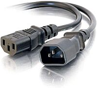 C2G Power Extension Cord, 18 AWG Monitor Power Cable