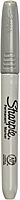 SHARPIE Br&s Permanent Marker, Fine Point, Nontoxic, Metallic Silver (39013) (Pack of 2) Silver 1 Count (Pack of 2)