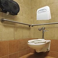 HOSPECO Health Gards Toilet Seat Cover Dispenser, Half-Fold, 16 X 3.25 X 11.5, White, 2/box 1 Count (Pack of 1)