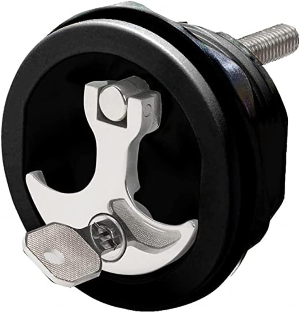 Whitecap S-1415BC Zamac/Nylon Compression Handle - Locking, 3"