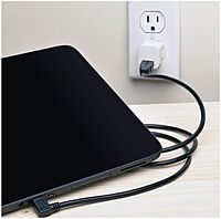 TRIPP LITE Reversible USB Charging Cable A to Right-Angle Micro B (UR05C-003-RB) - 3 ft, Black