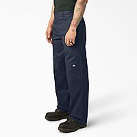 DICKIES Men's Loose Fit Double Knee Work Pants – Durable Twill Utility Trousers
