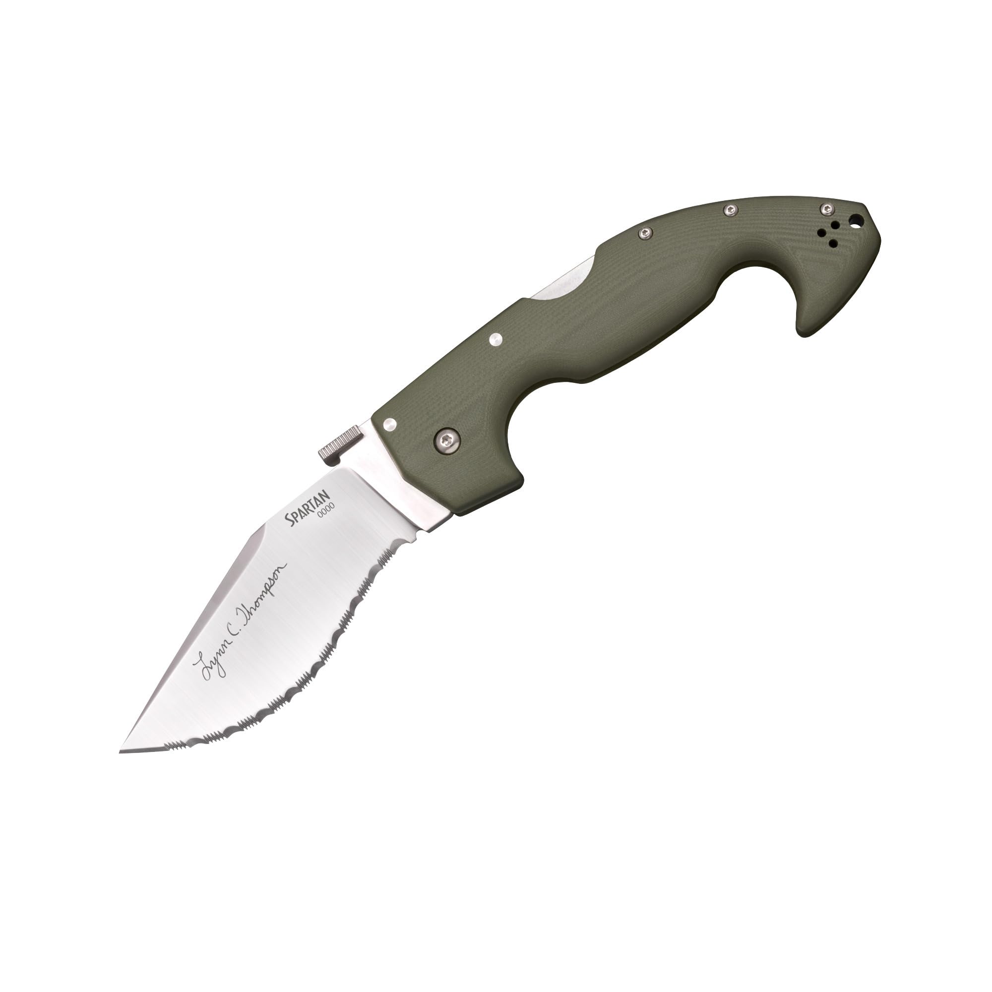 Cold Steel Lynn Thompson Signature Spartan - 4.5" Serrated Blade - S35VN - ODG G-10 Handle