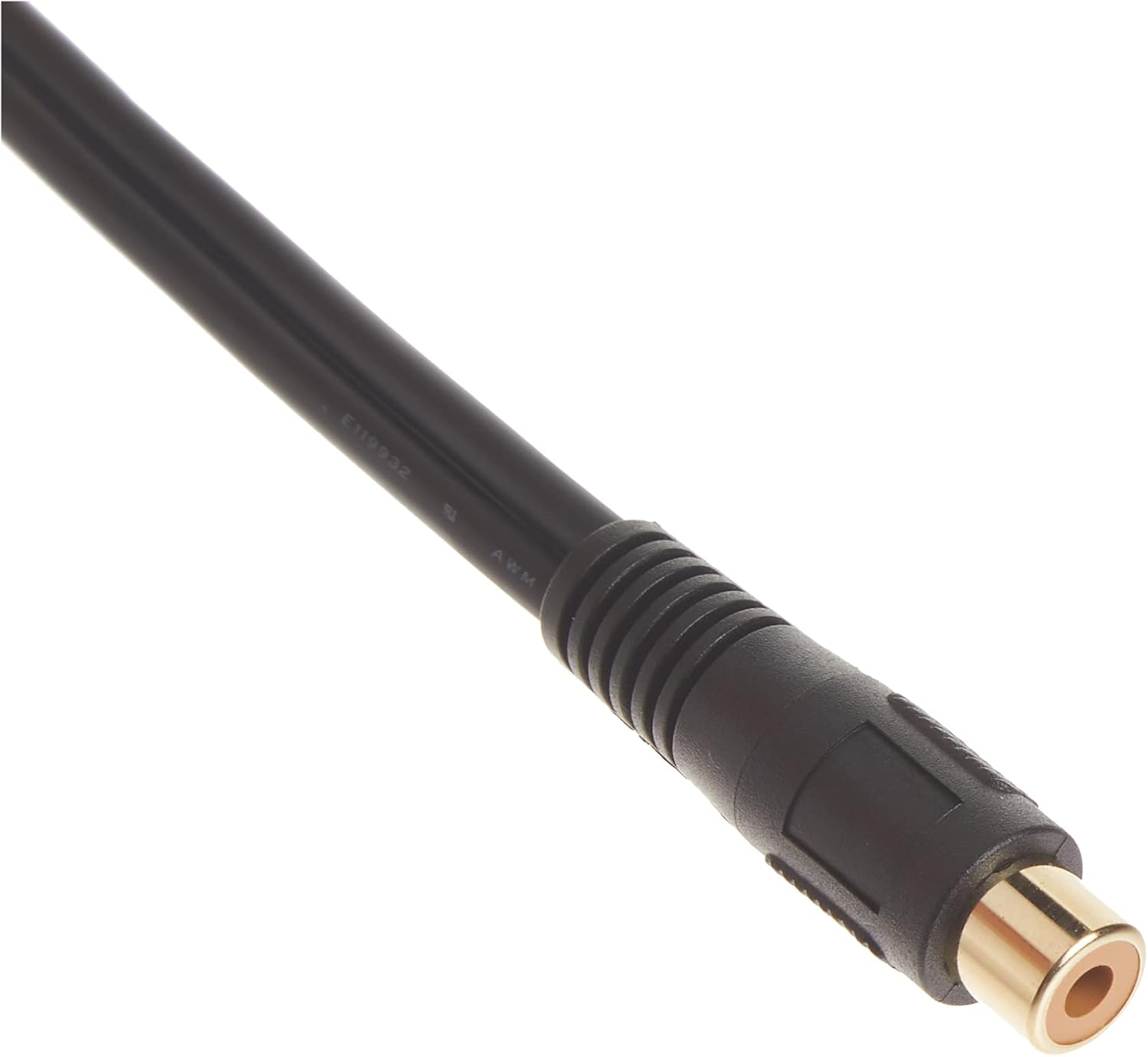 C2G Legrand RCA Female to Two RCA Male Signal Splitter Cable, Black RCA to RCA Splitter, 6 Inch Audio Stereo Y-Cable