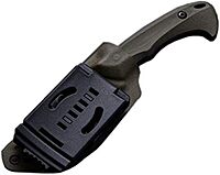 BucknBear Custom Handmade D2 Tool Steel Fixed Blade Hunting Knife with kydex Sheath and tek-lok Belt Clip (G10 Handle) Black