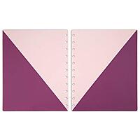 TUL® Discbound Notebook Covers, Letter Size, Pink/Purple, Pack of 2 Covers
