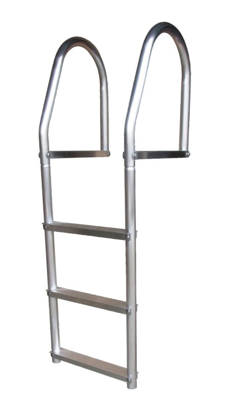 DOCK EDGE Fixed Eco Weld-Free Aluminum Dock Ladder