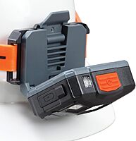 Klein Tools 56064 Rechargeable Auto-Off LED Headlamp, Silicone Strap, 400 lms, All-Day Runtime, for Work, Running