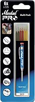 Markal 96276- Markal Pro Holder Refills, Multi Color Pack , 2 Red, 2 Yellow & 2 Black