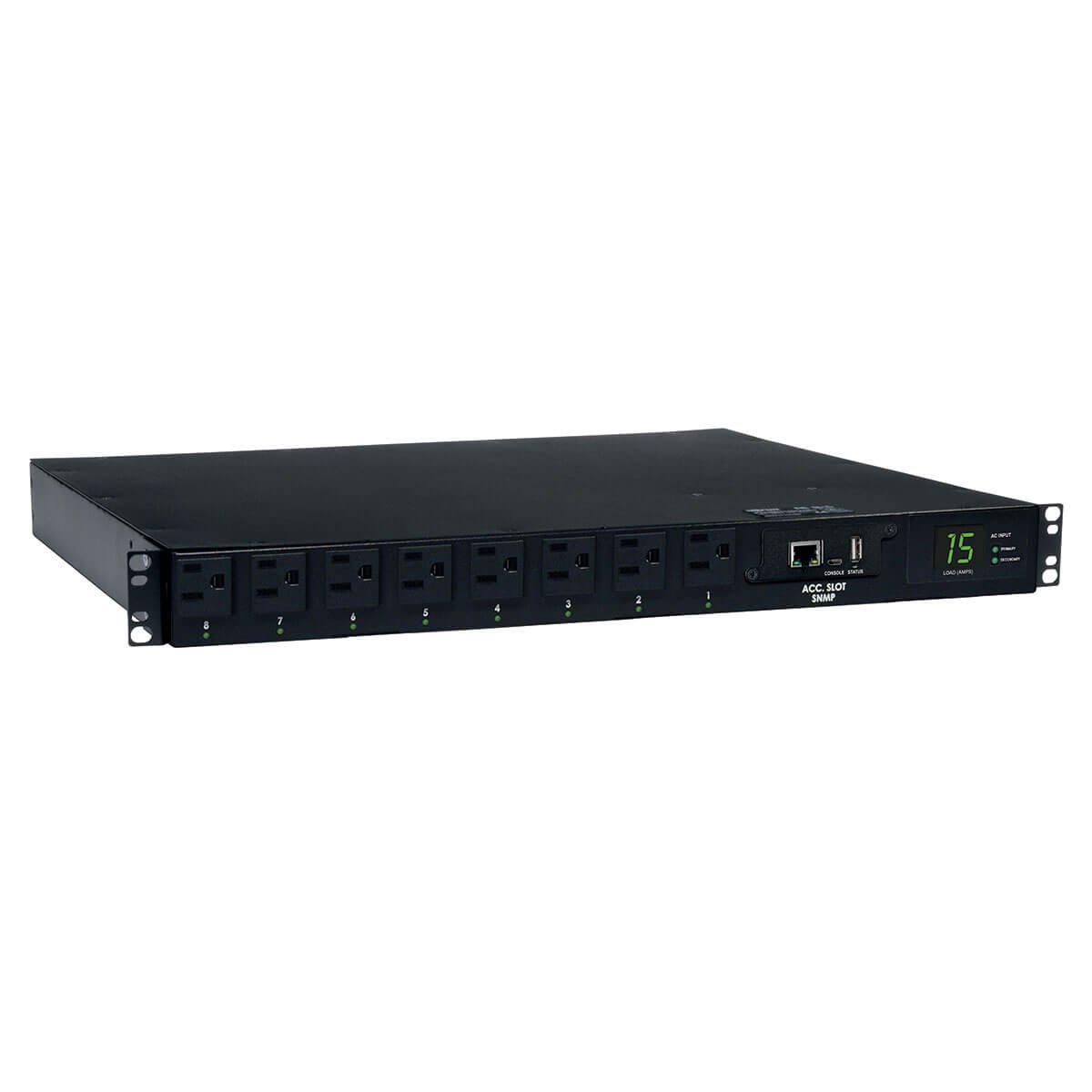 Tripp Lite 1.4kW Single-Phase ATS / Switched PDU with LX Platform Interface, 120V outlets (8 5-15R)