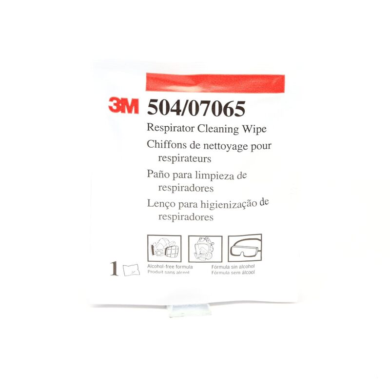3M 50051131070658 504 Alcohol-Free Respirator Cleaning Wipes 504 (Pack of 100)