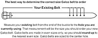 GALCO SB2 Sport Belt 1-1/2" Lined Holster Belt