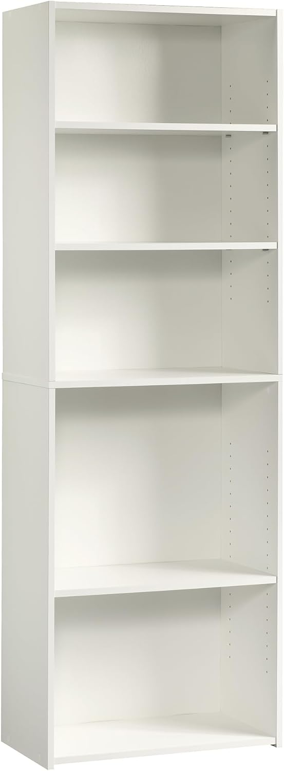 Sauder Beginnings 5-Shelf Bookcase with Adjustable Shelves